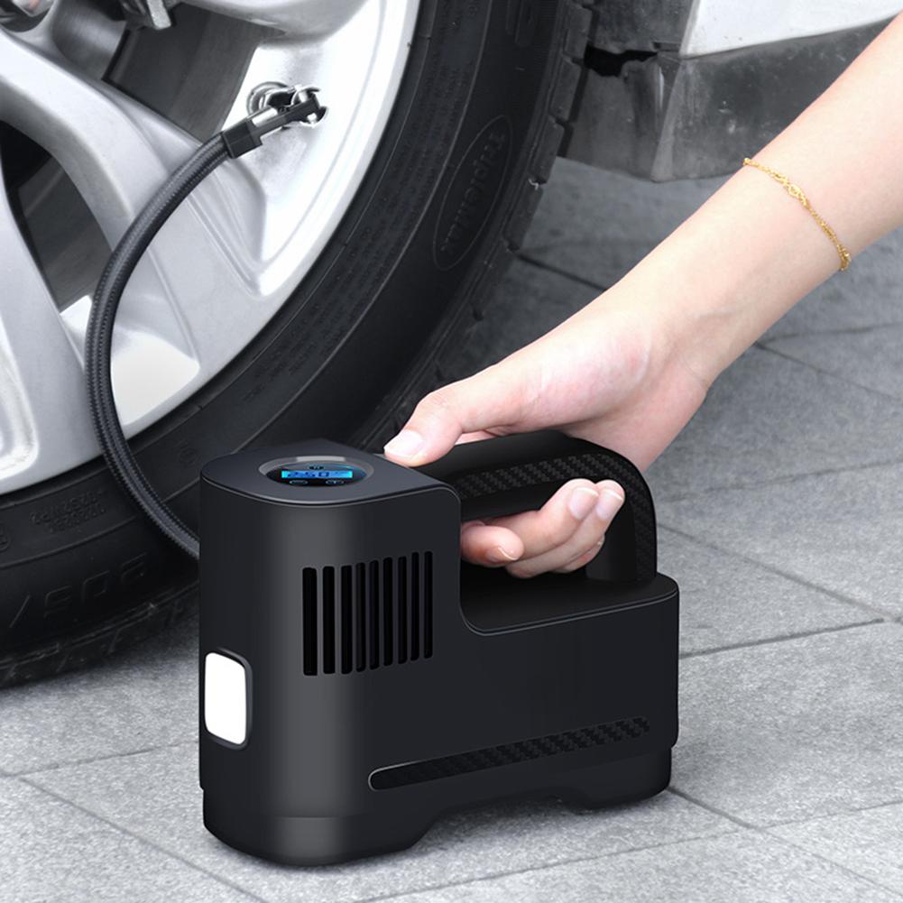 Bơm Lốp Xe Hơi Ô Tô Sạc Pin Nhỏ Gọn 120W Tiện Lợi Di Chuyển Đường Xa