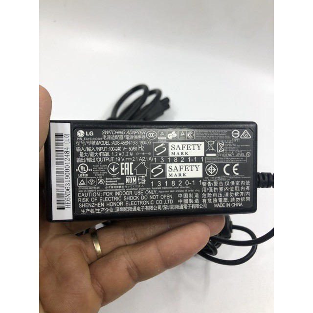 Bán Adapter dây nguồn màn hình LG 19V - 2.1A chính hãng