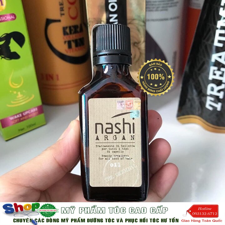 [Nashi-Chính hãng] Tinh dầu dưỡng tóc Nashi Argan Oil phục hồi tóc hư tổn