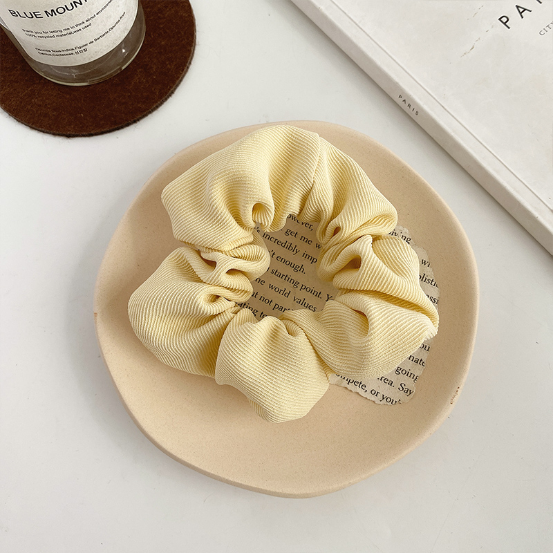 Dây Buộc Tóc Thời Trang Màu Trơn Cá Tính Phong Cách Hàn Quốc Cho Nữ