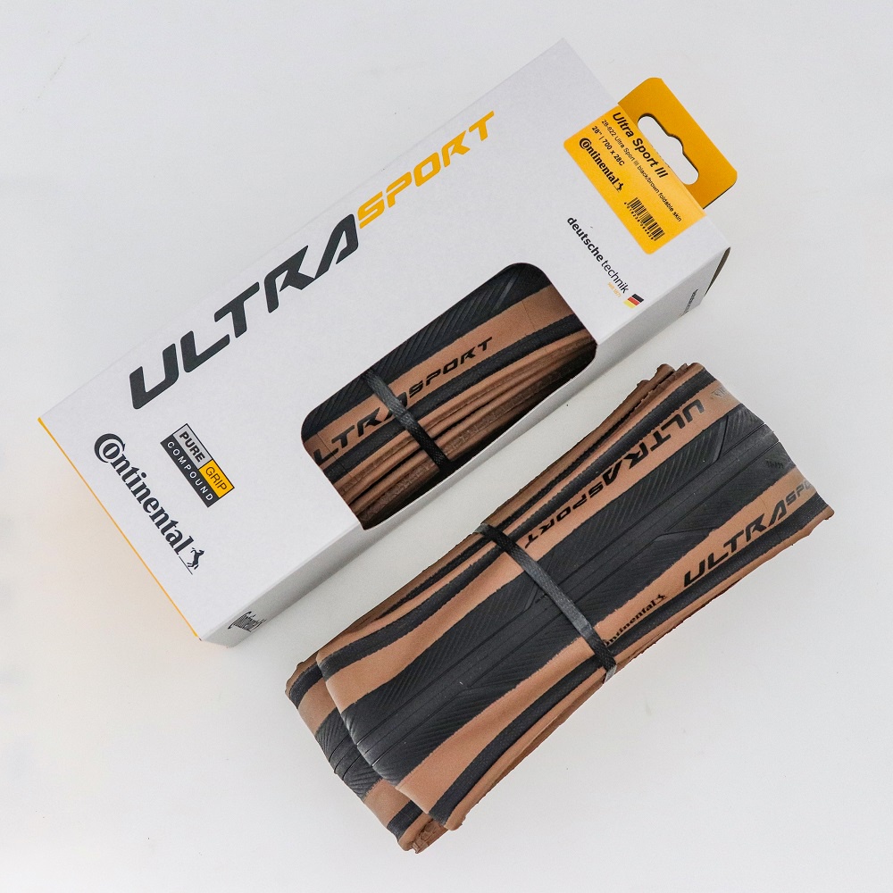 Lốp Xe Đạp Thể Thao Ultra Sport III 700x28 3 Màu Đen Nâu