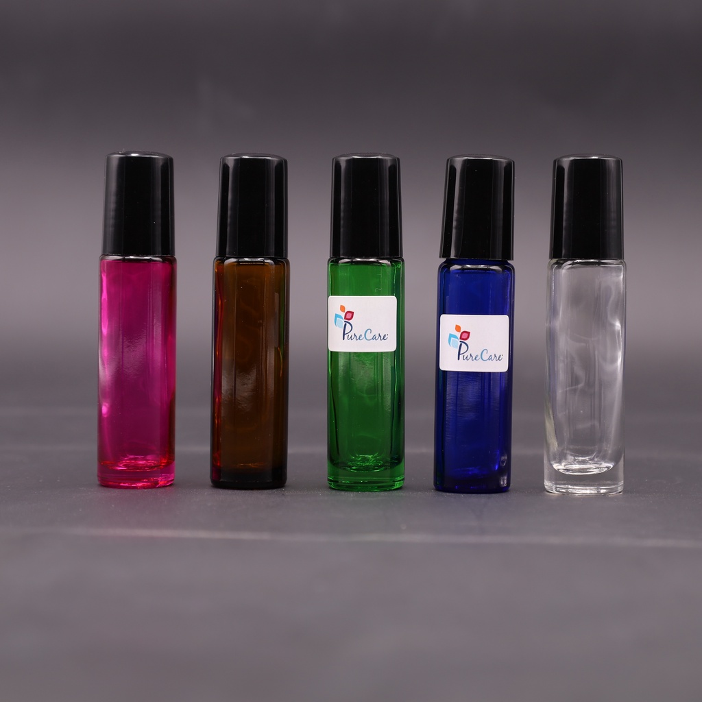 Chai Bi lăn 10ml cao cấp nhiều màu độc đáo, Bi thép không gỉ chiết tinh dầu nước hoa