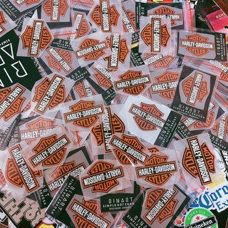Decal Logo Sticker Patch in áo ủi trực tiếp lên vải hình moto harley