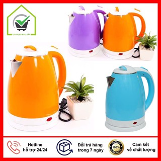 Ấm Siêu Tốc Cao cấp 2 Lớp Cách Nhiệt An Toàn, Màu Sắc Trẻ Trung