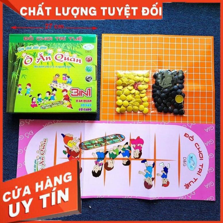 Bộ trò chơi dân gian Ô Ăn Quan 3 in 1( ô ăn quan; cờ vây; cờ caro)