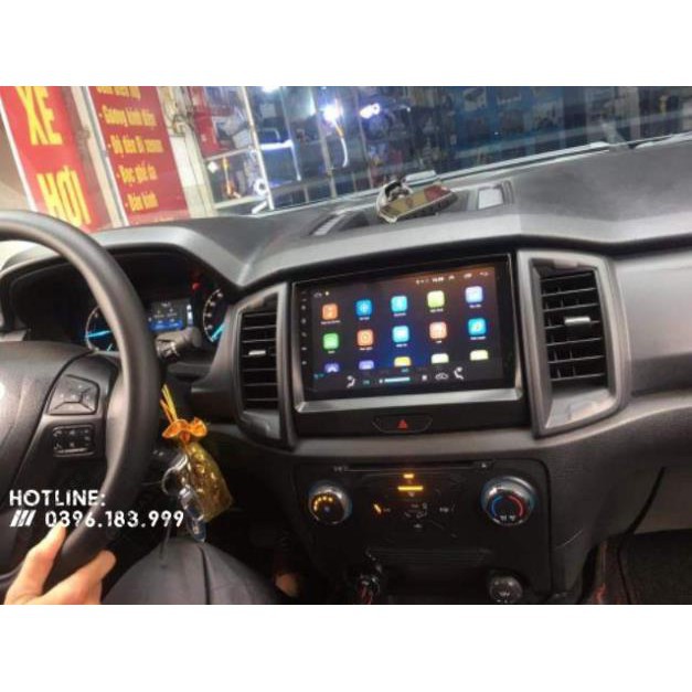 Màn hình Android 10 inch cắm sim 4G cho Ford Ranger 2018-2019 có canbus hiển thị thông tin xe ver 2020