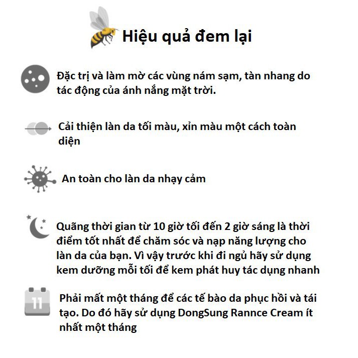 Kem Nám Dongsung Rannce Cream Chiết Xuất Từ Đông Trùng Hạ Thảo 10gr