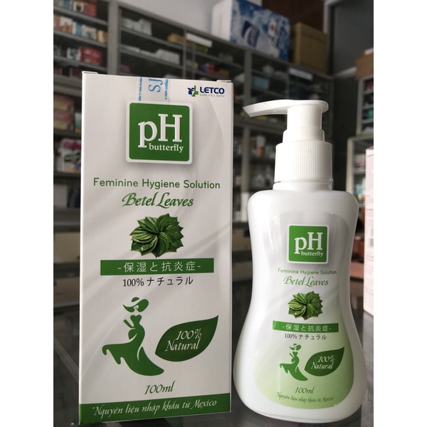 DUNG DỊCH VỆ SINH PHỤ NỮ PH BUTTERFLY- chai 100ml có vòi