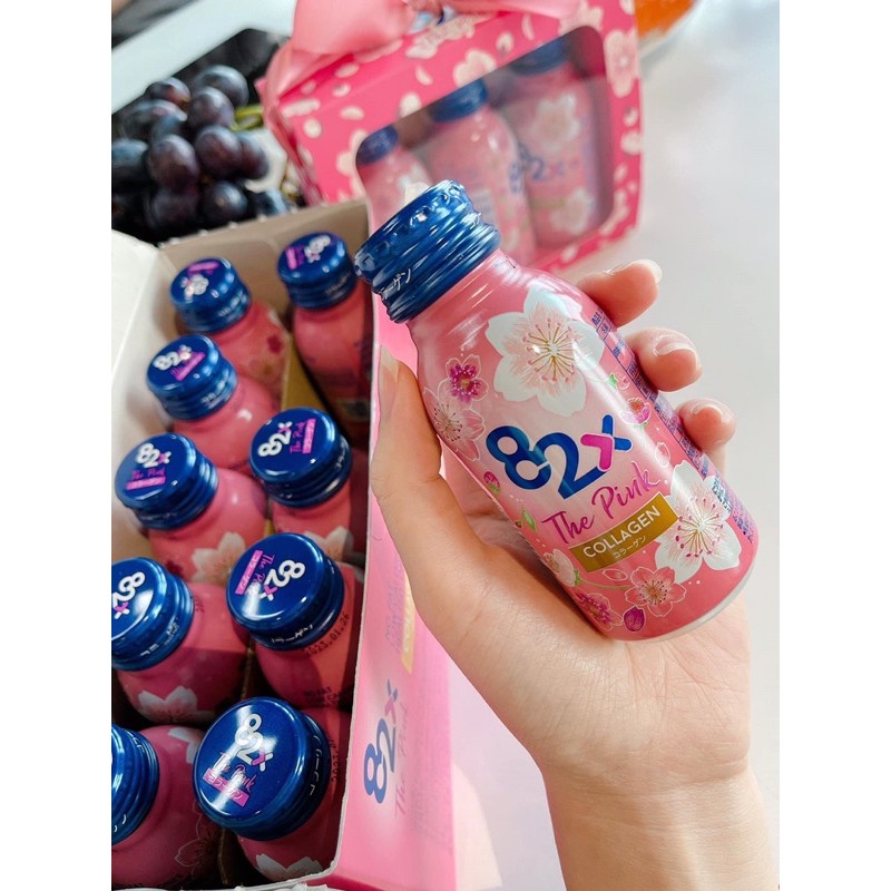 82X The Pink Collagen Hàm Lượng 1000mg Collagen, Nước Uống Đẹp Da 82X (Hộp 10 lọ) | BigBuy360 - bigbuy360.vn