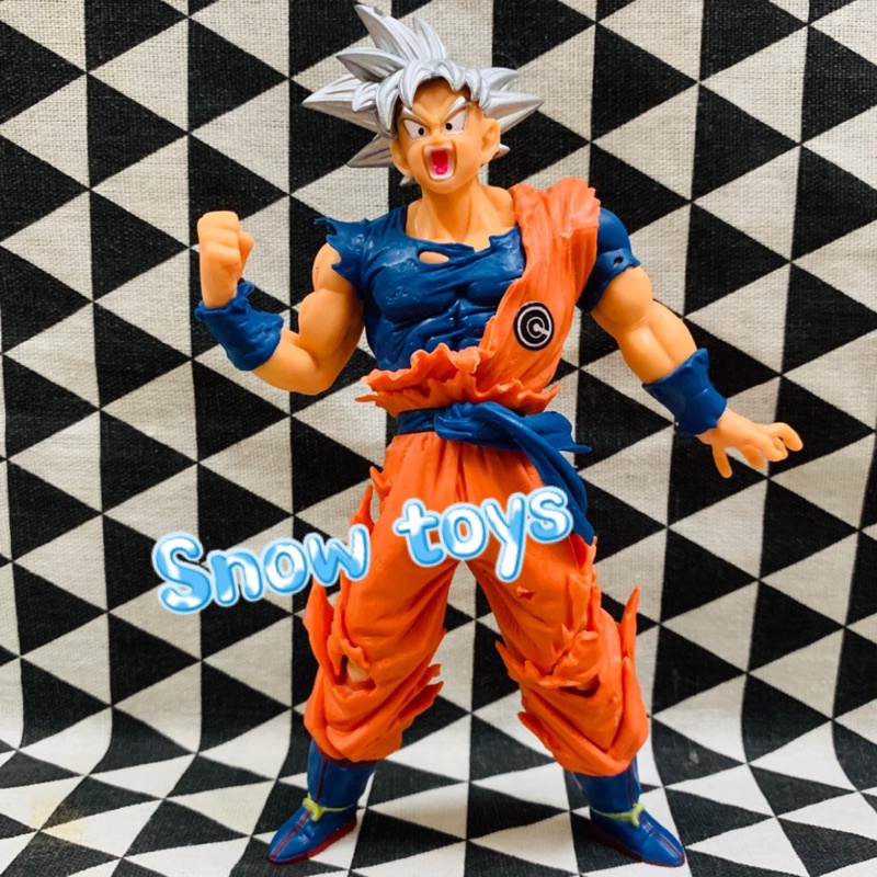 Mô hình Dragon Ball Super - Mô hình SonGoku Son Goku Ultra Instinct UI Bản năng vô cực - Goku tóc bạc - Cao 20cm
