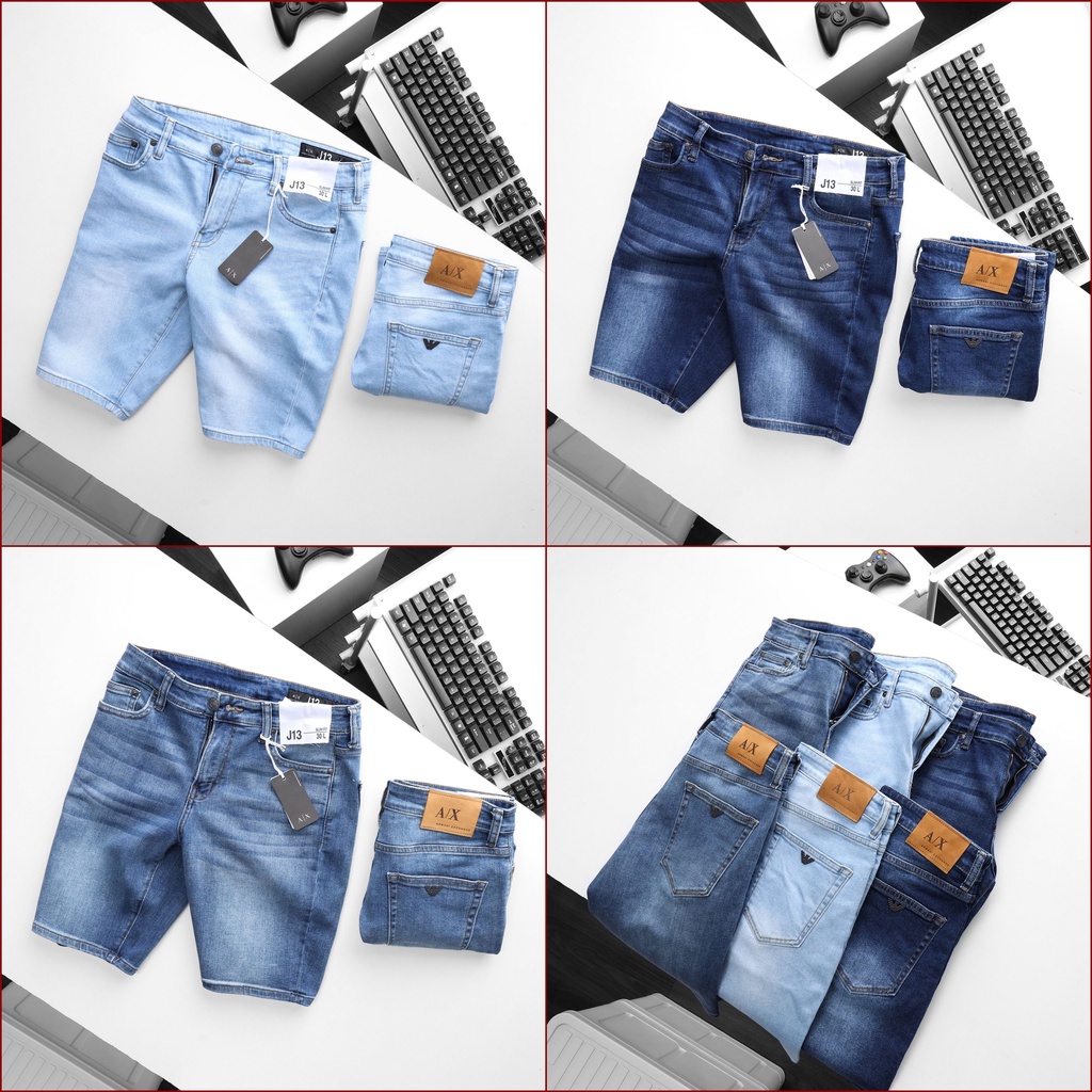 Quần Jean Short AX dáng SLimFit gọn đẹp , chất Jean Co Giãn Tốt , mẫu mới cập nhập liên tục ạ - QSAX1