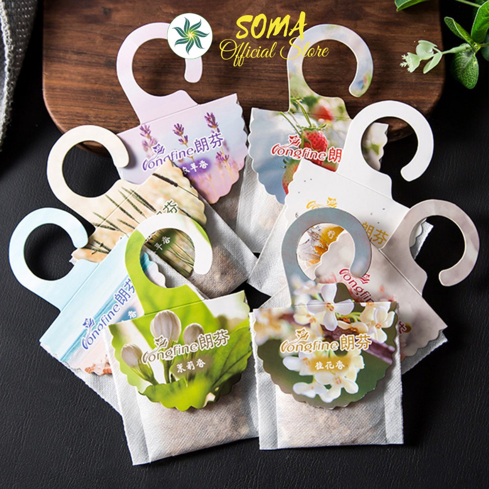 Túi thơm tủ quần áo thiên nhiên thơm phòng treo xe hơi khử mùi khử mốc hương thơm dễ chịu TT01