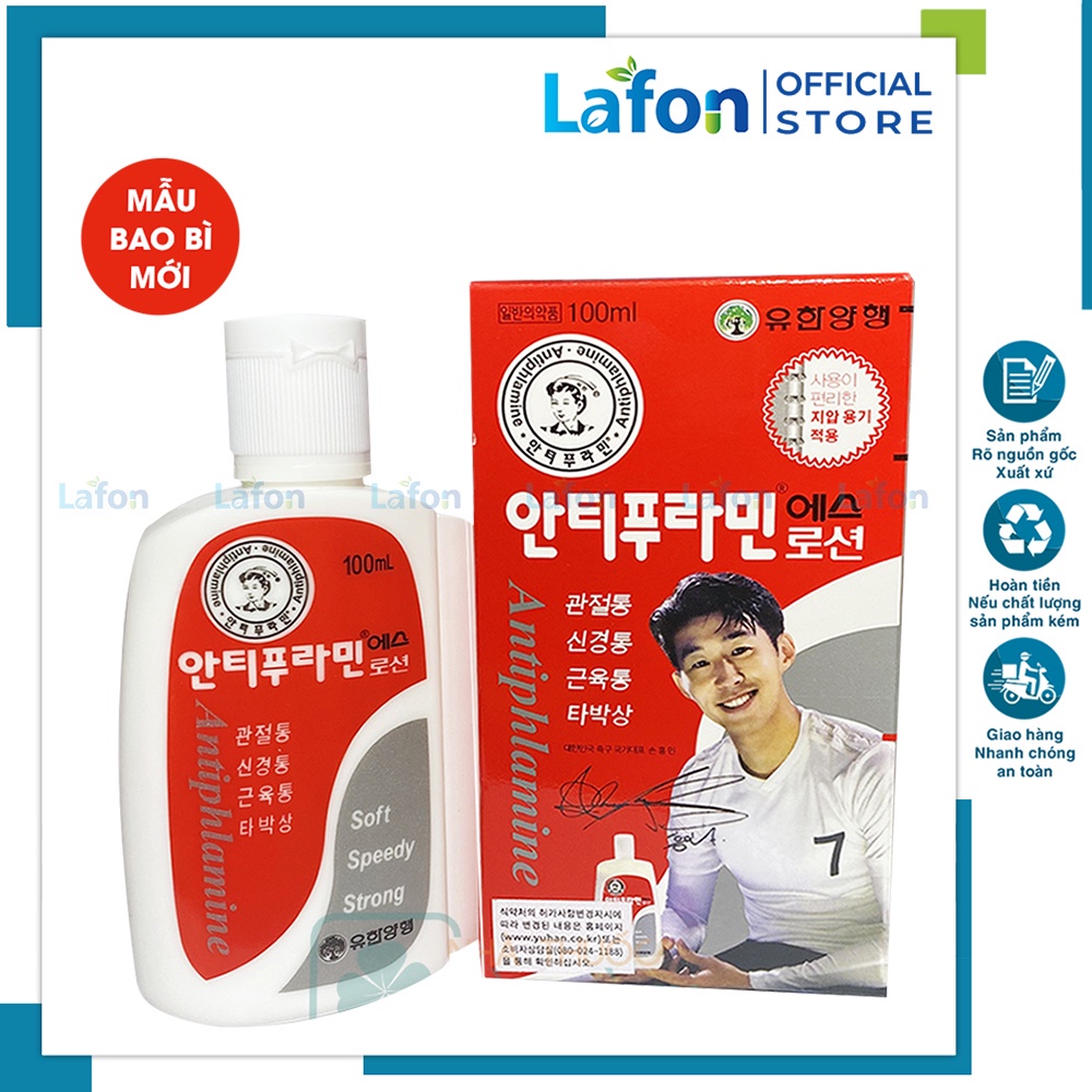 Dầu nóng hàn quốc chính hãng xoa bóp massage màu đỏ antiphlamine 100ml