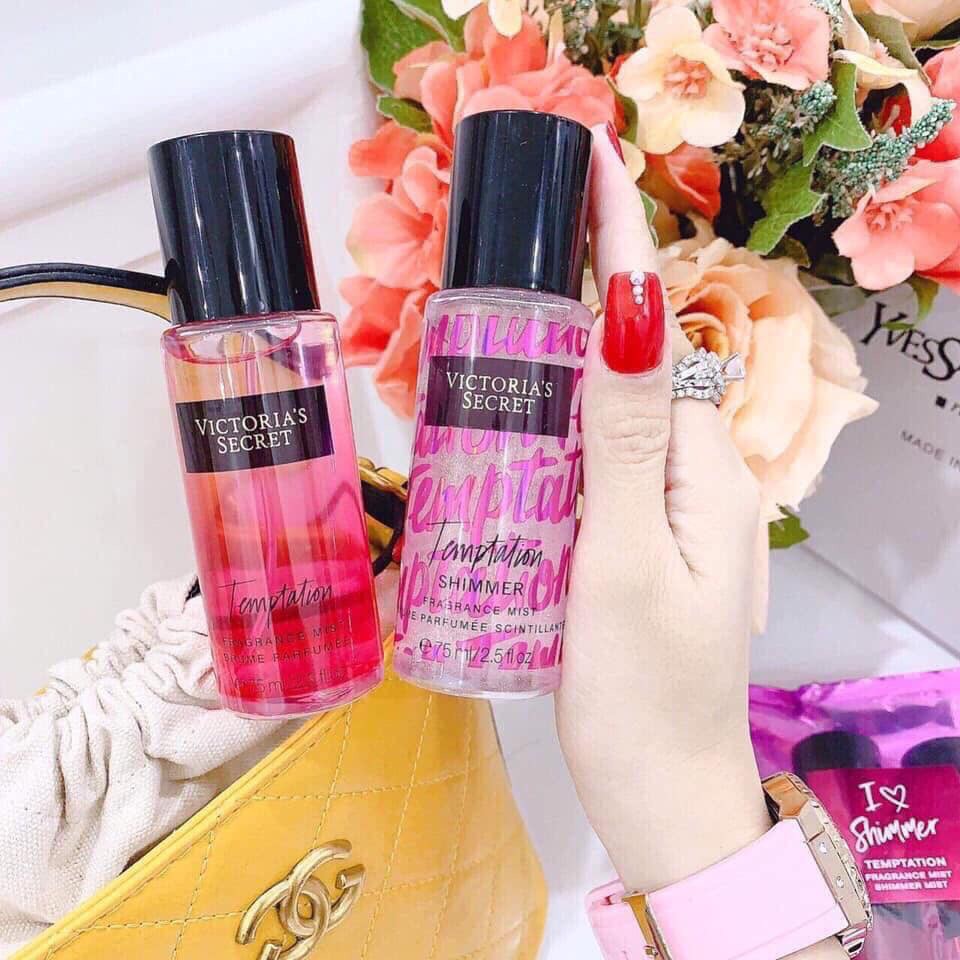 Set 2 Xịt thơm body Victoria’s Secret I Love Shimmer Gift Set