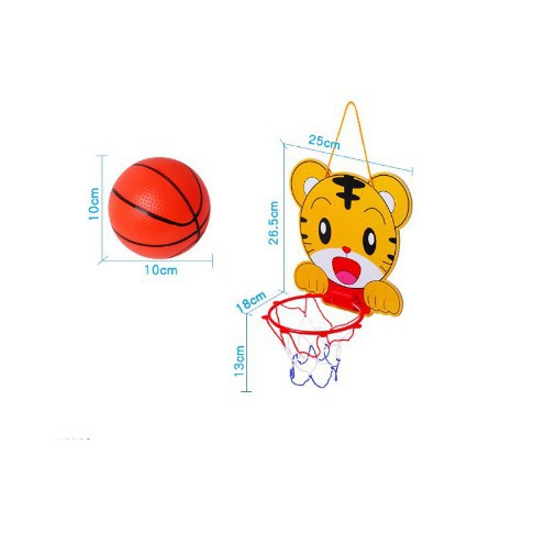 [ Gía siêu rẻ ] Đồ chơi bóng rổ gắn tường hình thú cho bé