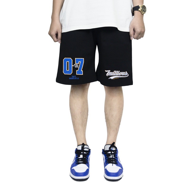 Quần short 7millions 07 Base Ball - Đen | BigBuy360 - bigbuy360.vn