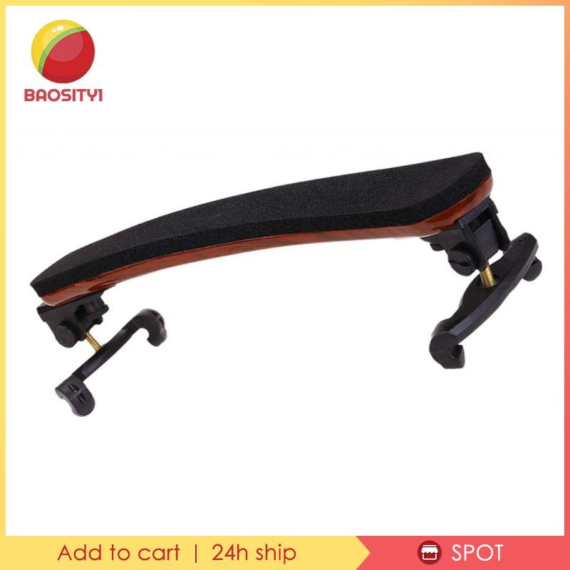 [Baosity1] Đệm Vai Bằng Gỗ Phong Màu Đen Kích Thước 3 / 4 4 / 4 Có Thể Điều Chỉnh Hỗ Trợ