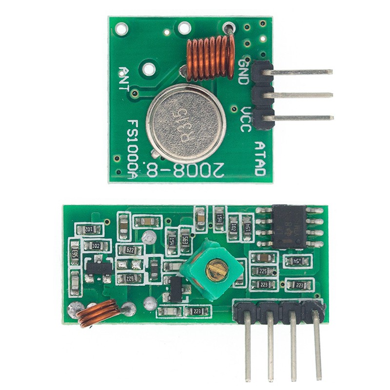 Mô Đun Truyền Và Nhận Tín Hiệu Không Dây 315Mhz 433MHZ RF 5V DC 433MHZ Cho Arduino Raspberry Pi /ARM/MCU WL Diy