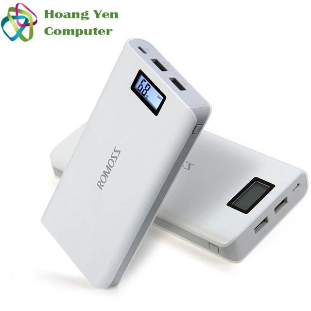 Pin dự phòng Romoss Sense 6 Plus 20000mAh (LCD) - BH 1 năm  - chuyensiphukien1