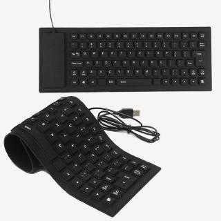 Bàn Phím Silicone Chống Nước Có Thể Gập Lại Được Cho Điện Thoại/Máy Tính Bảng/Laptop
