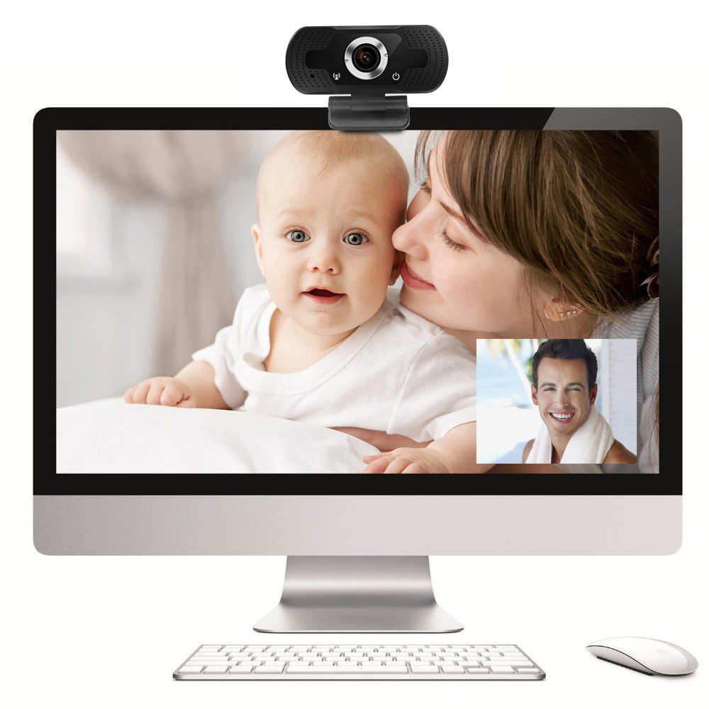 Webcam 1080p HD USB Web Camera with Microphone for Laptop Desktop
