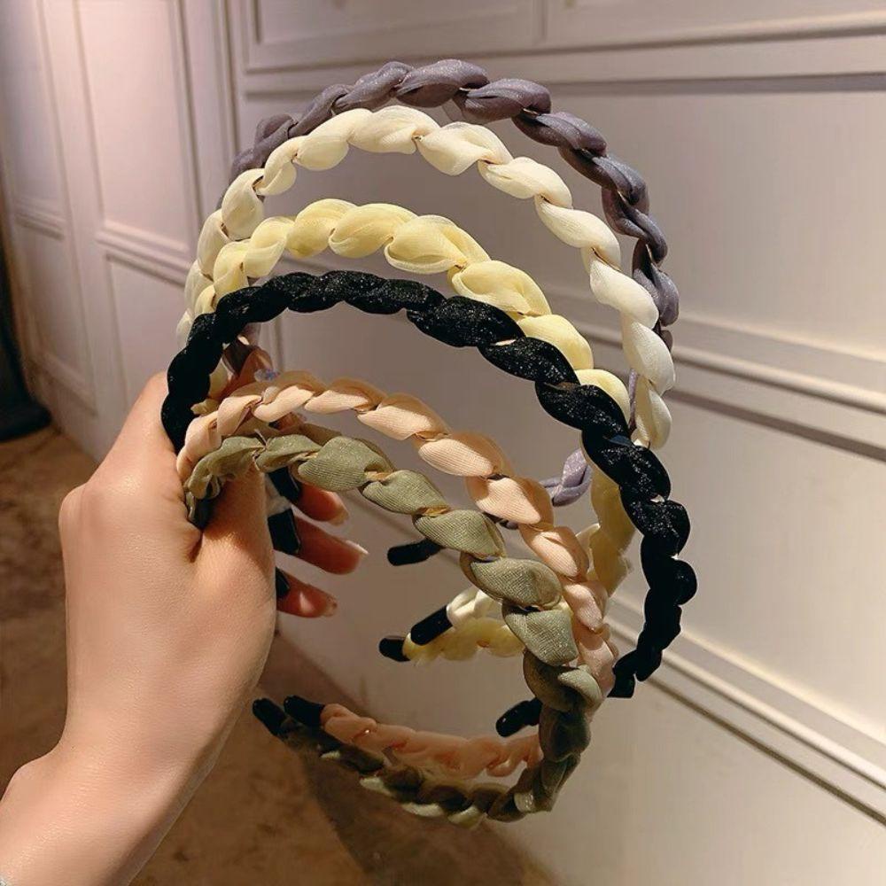 Băng Đô Vải Lưới Xoắn Cài Tóc Phong Cách Công Chúa VANES1 Thời Trang Hàn Quốc Cổ Điển