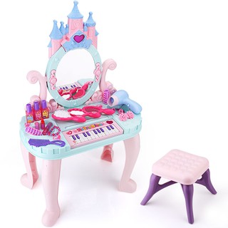 Girl Play House Princess Bàn trang điểm, đồ chơi, bé gái, bộ trẻ em, quà tặng sinh nhật 3, 6 tuổi không độc hại