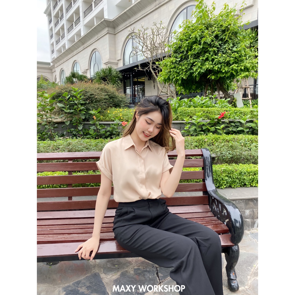 Áo sơ mi ngắn tay cánh dơi sleeve shirt Maxy Workshop