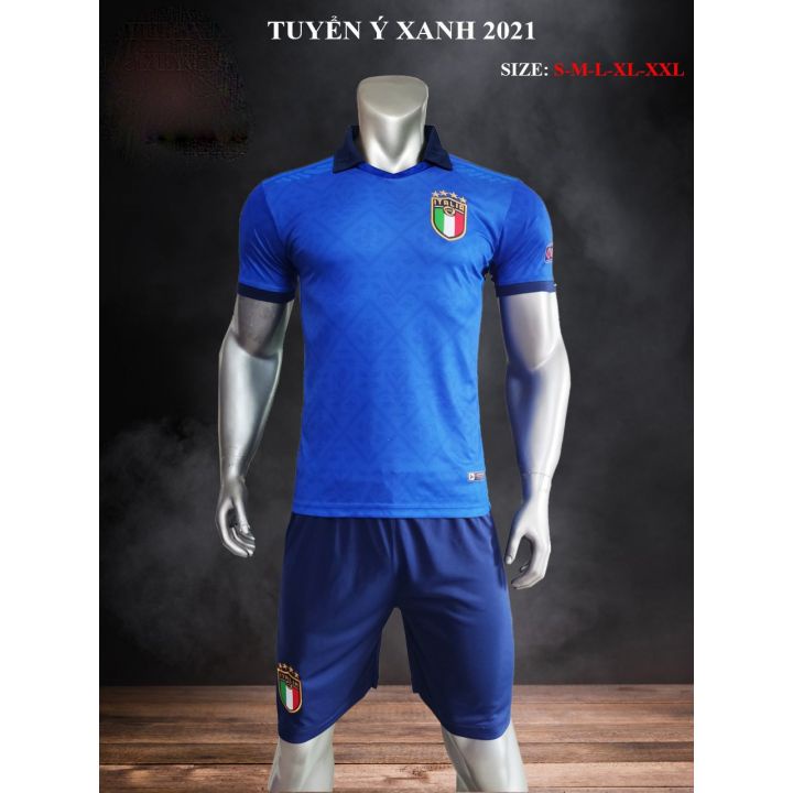 Bộ Áo Đấu Đội Tuyển Ý Mùa Giải 2021-2022 Màu Xanh