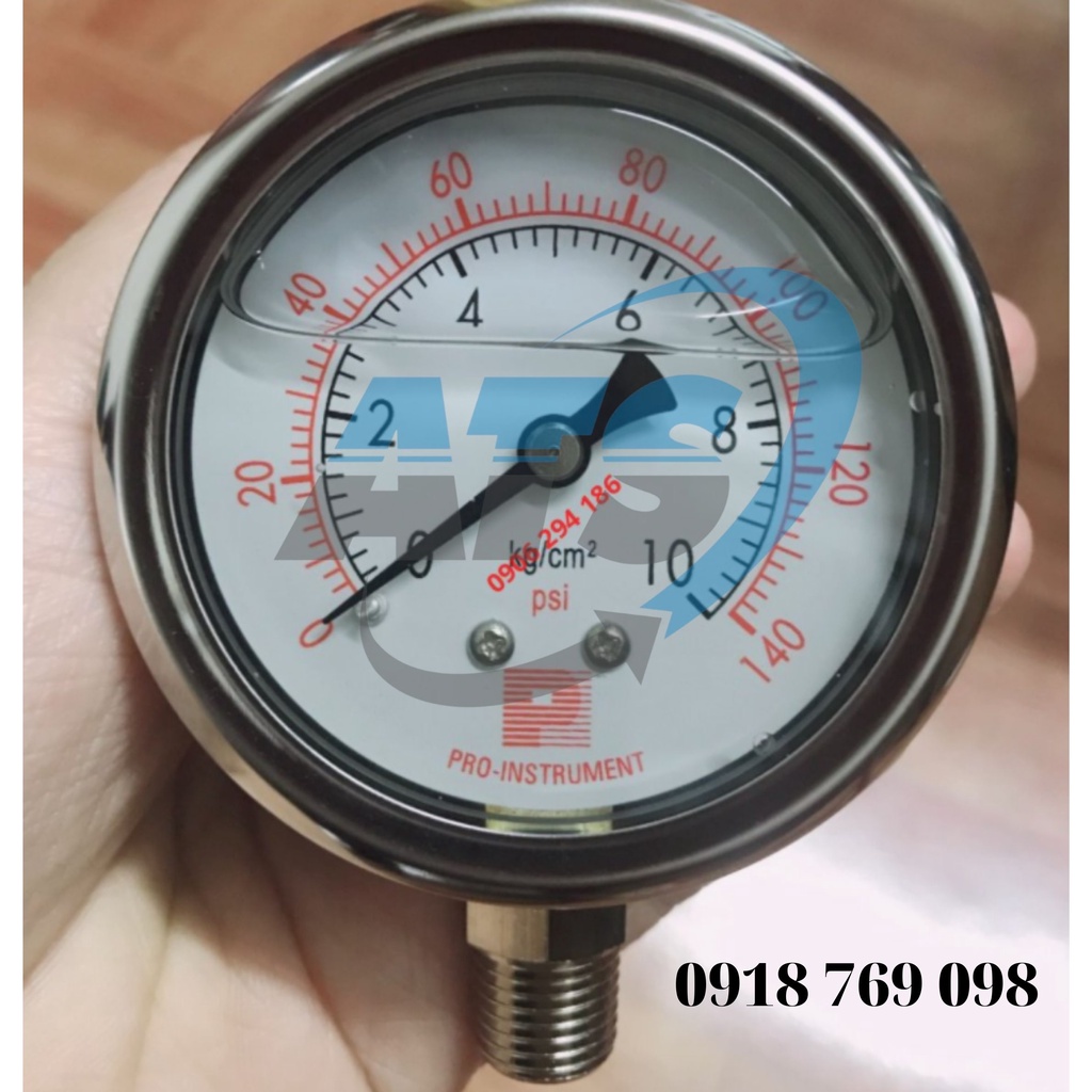 ĐỒNG HỒ ĐO ÁP SUẤT KHÍ NÉN, ĐỒNG HỒ ĐO ÁP SUẤT ÁP LỰC THỦY LỰC KHÍ NÉN MẶT PHI 63 TỪ 5KG ĐẾN 700KG CM2