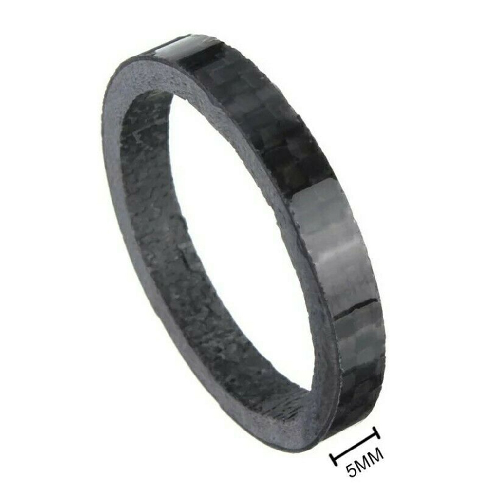 Set 1/5 vòng đệm cổ xe đạp 3/5/10/15/20mm 28.6mm bằng sợi carbon