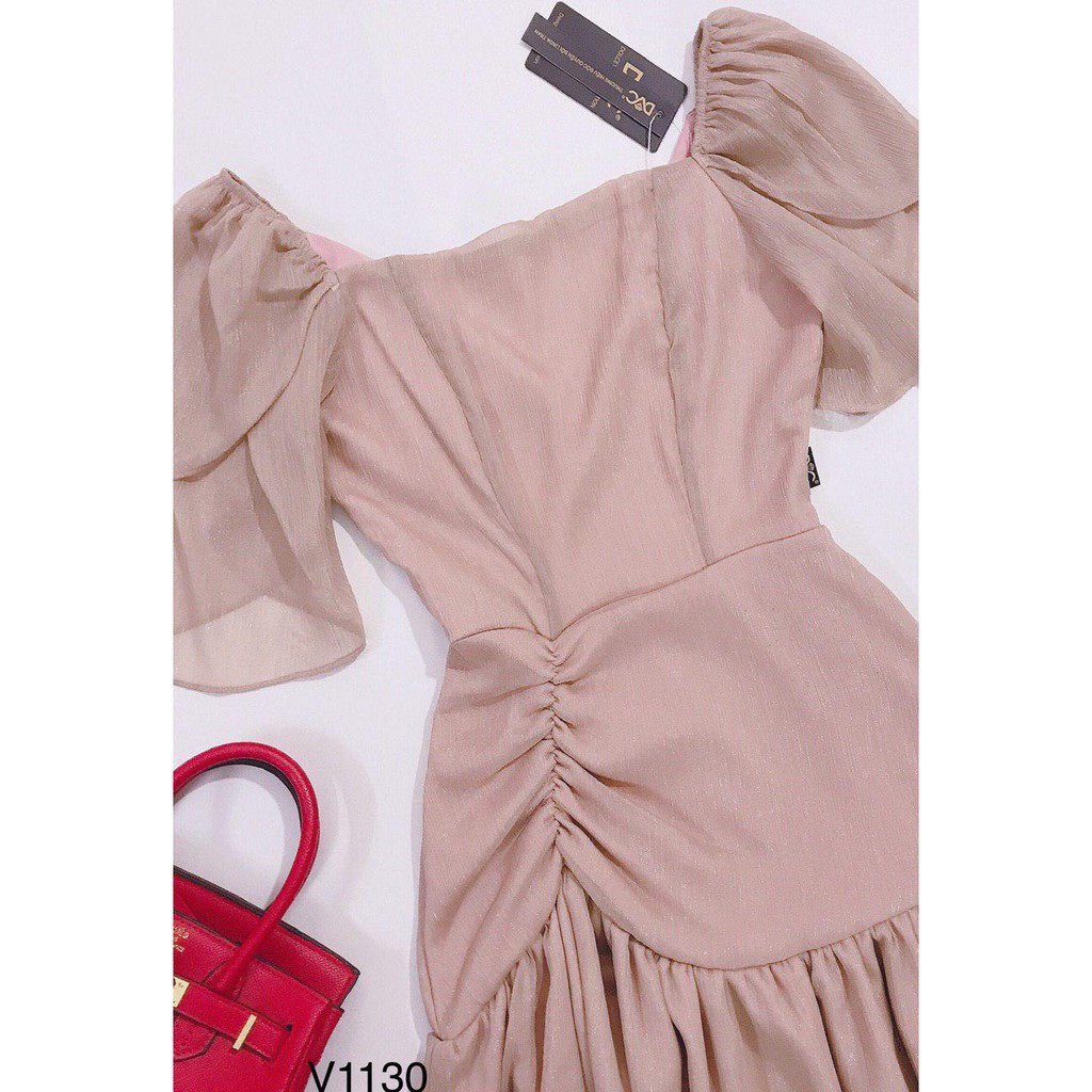 [ xả kho ] MiD Đầm nhún eo thanh lịch V1130 Mie Design {kèm ảnh thật shop tự chụp}