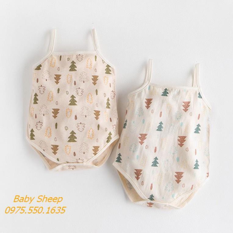 Quần áo sơ sinh 0-24 tháng ORGANIC bộ body 2 dây cho bé sơ sinh 100% COTTON HỮU CƠ TỰ NHIÊN siêu đáng yêu