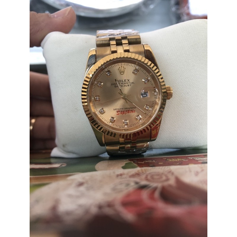 Đồng hồ Nam Rolex, kính saphire chống xước, size 36
