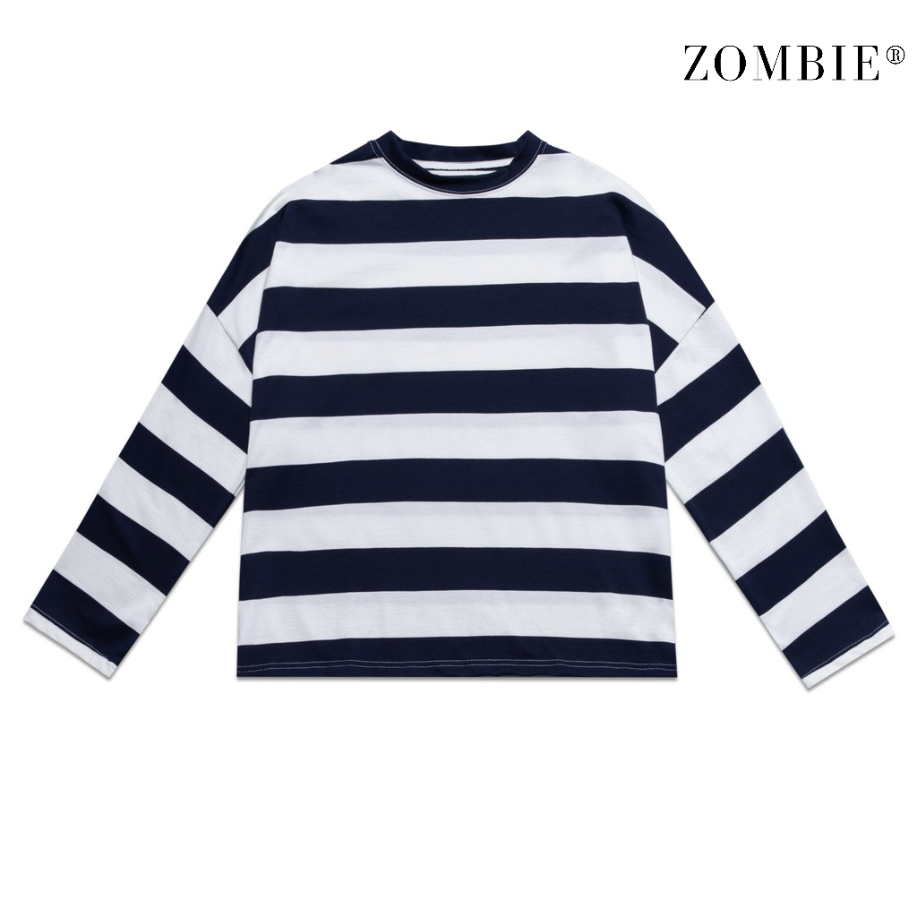 Áo ZOMBIE® Stripes Sweater In W/Blue