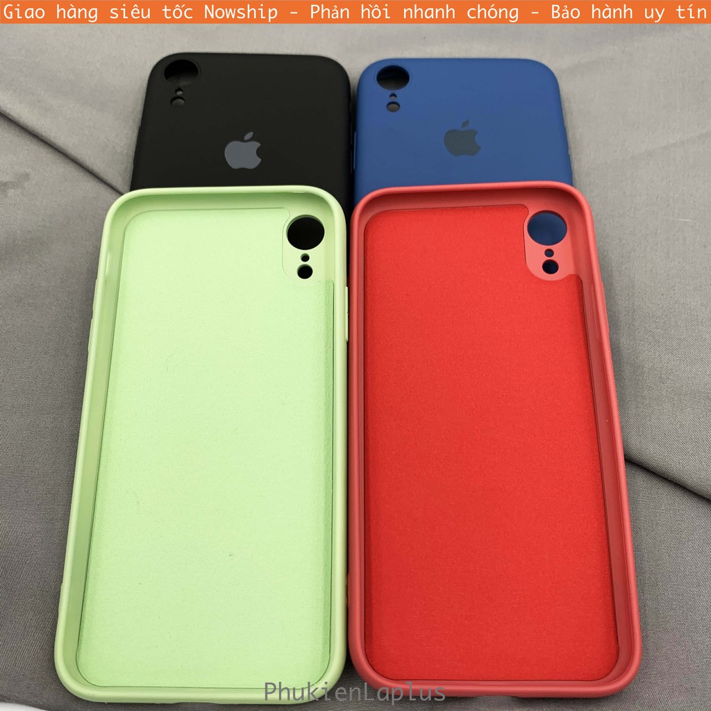 Ốp lưng chống bẩn iPhone XR có hình táo full viền bảo vệ camera toàn diện