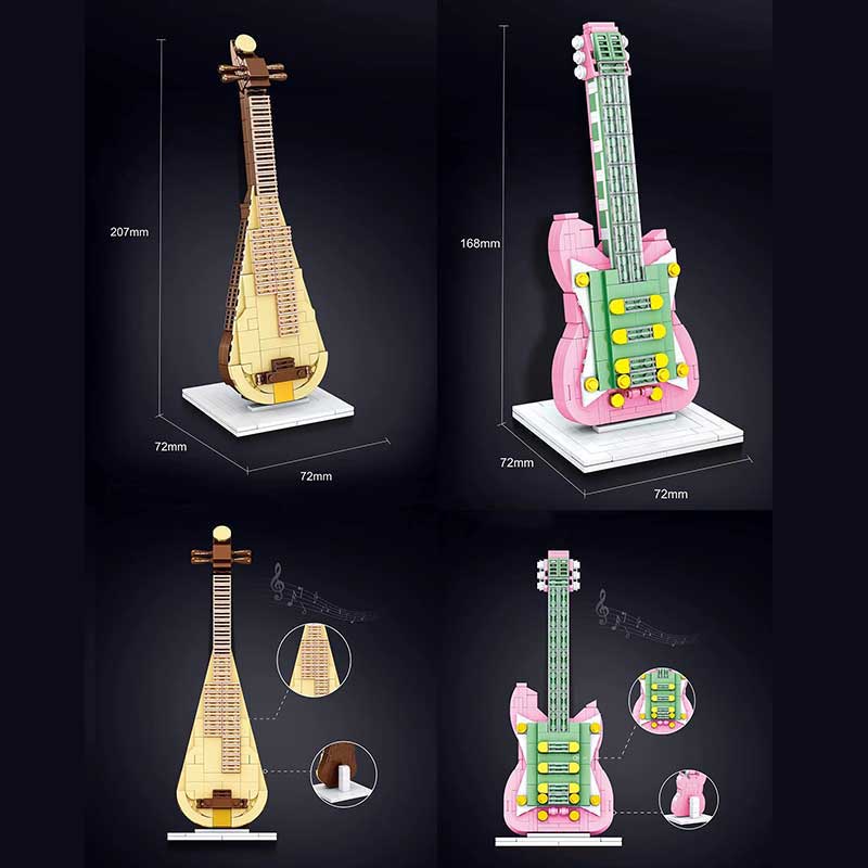 LEQIAZHIXING Đồ Chơi Lắp Ráp Đàn Piano Mini Cho Bé