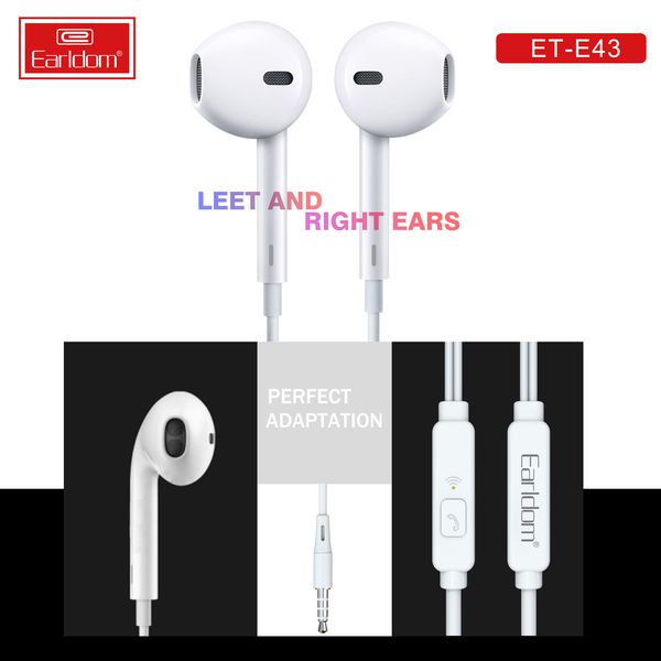 ✔️ Bảo Hành Miễn Phí ✔️ Tai Nghe Có Dây Earldom Kèm Mic Chống Ồn  Dài 1.2M E43 Chính hãng Earldom | EARLDOM STORE VN ✔️