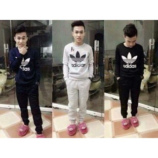 FLASH SALE ! Bộ nỉ nam đát cổ tròn .
