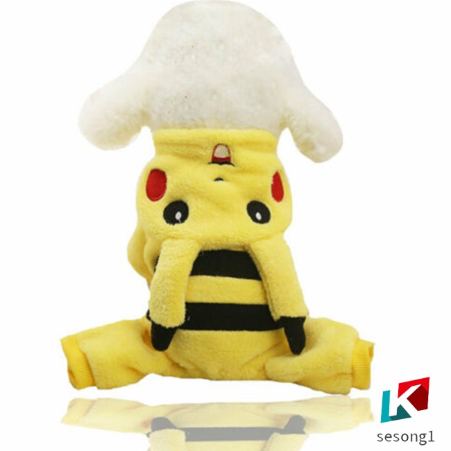 Áo Liền Quần Hình Pikachu Cho Thú Cưng