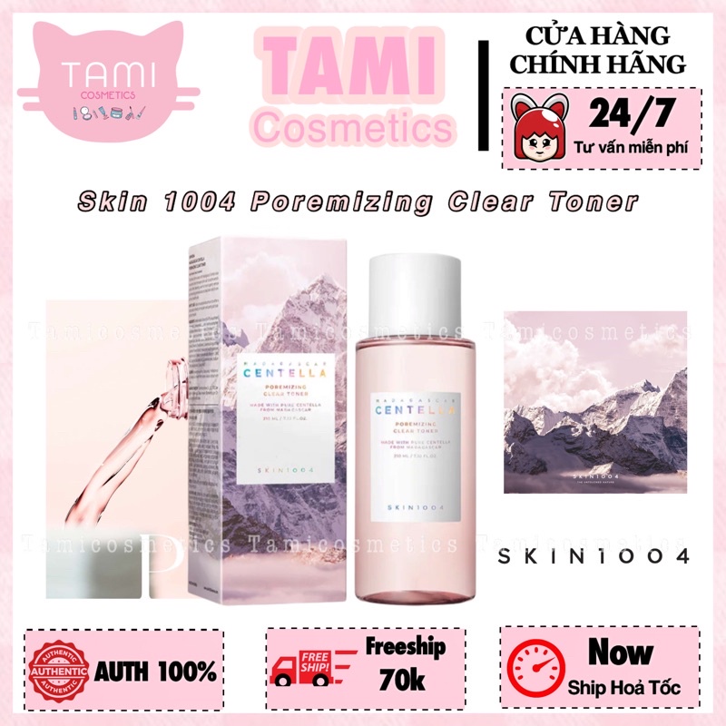 Nước hoa hồng SKIN1004 Madagascar Centella Poremizing Clear Toner 210ml