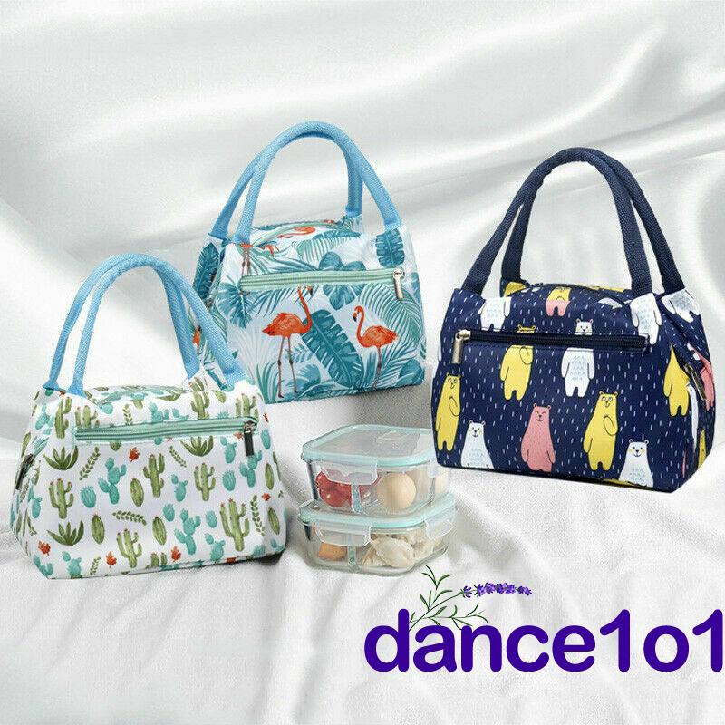 Túi đựng hộp cơm trưa cách nhiệt nhiều màu sắc phù hợp cho du lịch/đi làm/đi học