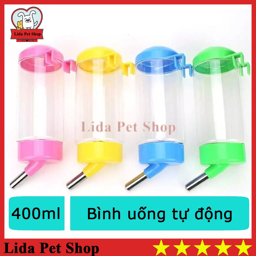 Bình nước treo chuồng cho chó mèo cấp nước tự động - Lida Pet Shop