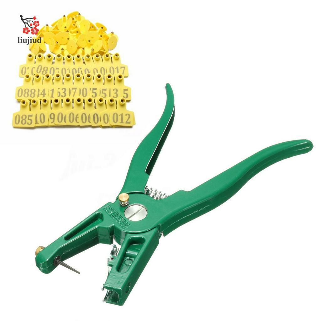 Bộ Kìm Bấm Lỗ Tai + 100 Thẻ Tên Vàng + 1 Kìm