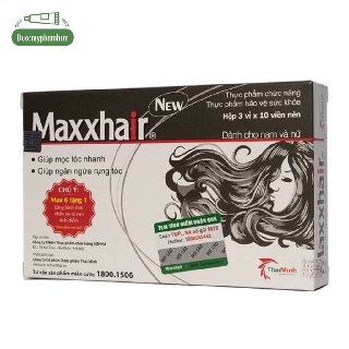Maxxhair - Giúp Mọc Tóc Nhanh Và Ngăn Ngừa Rụng Tóc- Hộp 20 viên