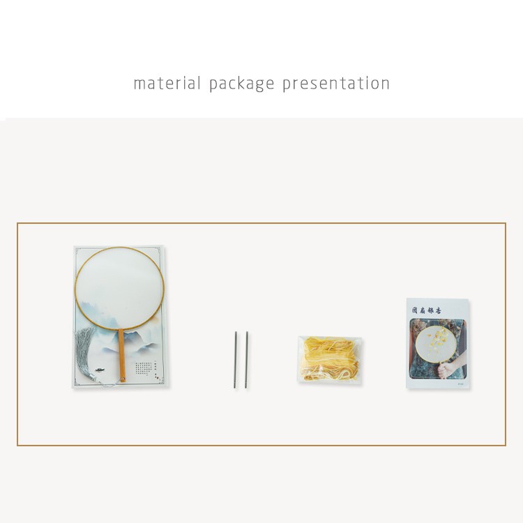 Thêu Handmade/Antique hand embroidered hand fan, Chinese fan