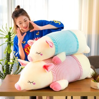 gấu bông heo dài xinh xắn mềm mại size 80cm