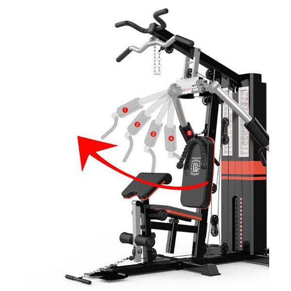 Giàn tạ đa năng tập ngực, kéo xô, tập tay, đá chân, xà đơn tại nhà HQ708 nhập khẩu chính hãng - SÀI GÒN SPORT