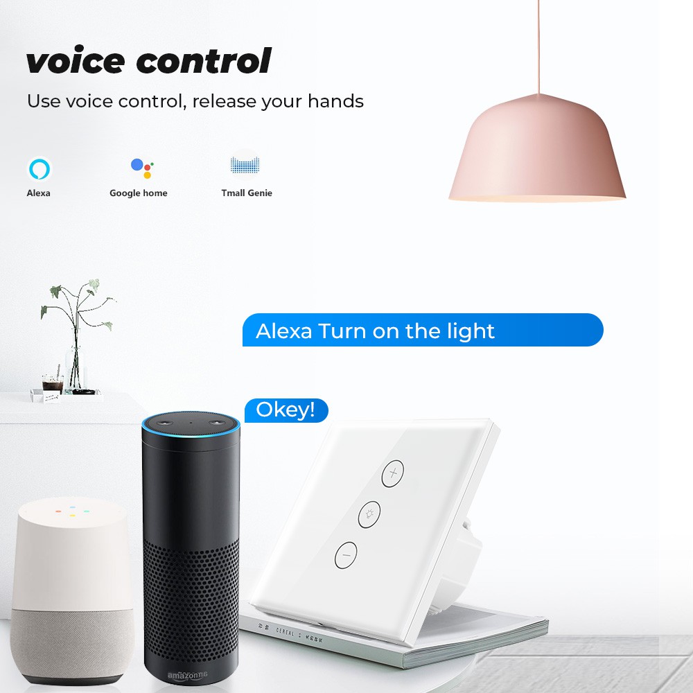 Công tắc đèn SMATRUL TUya cảm biến từ xa WiFi không dây dùng APP Smart Life cho Amazon Alexa và Google Home 220V 110