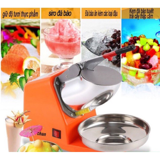 Máy bào đá 2 dao, Xay nghiền đá tuyết 300W